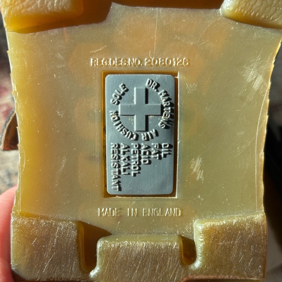 Vintage Made in England Dr. Martens Mary Jane’s - Black Leather Double Buckle - Picture 9 of 10